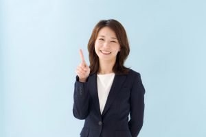 笑顔のビジネスウーマン