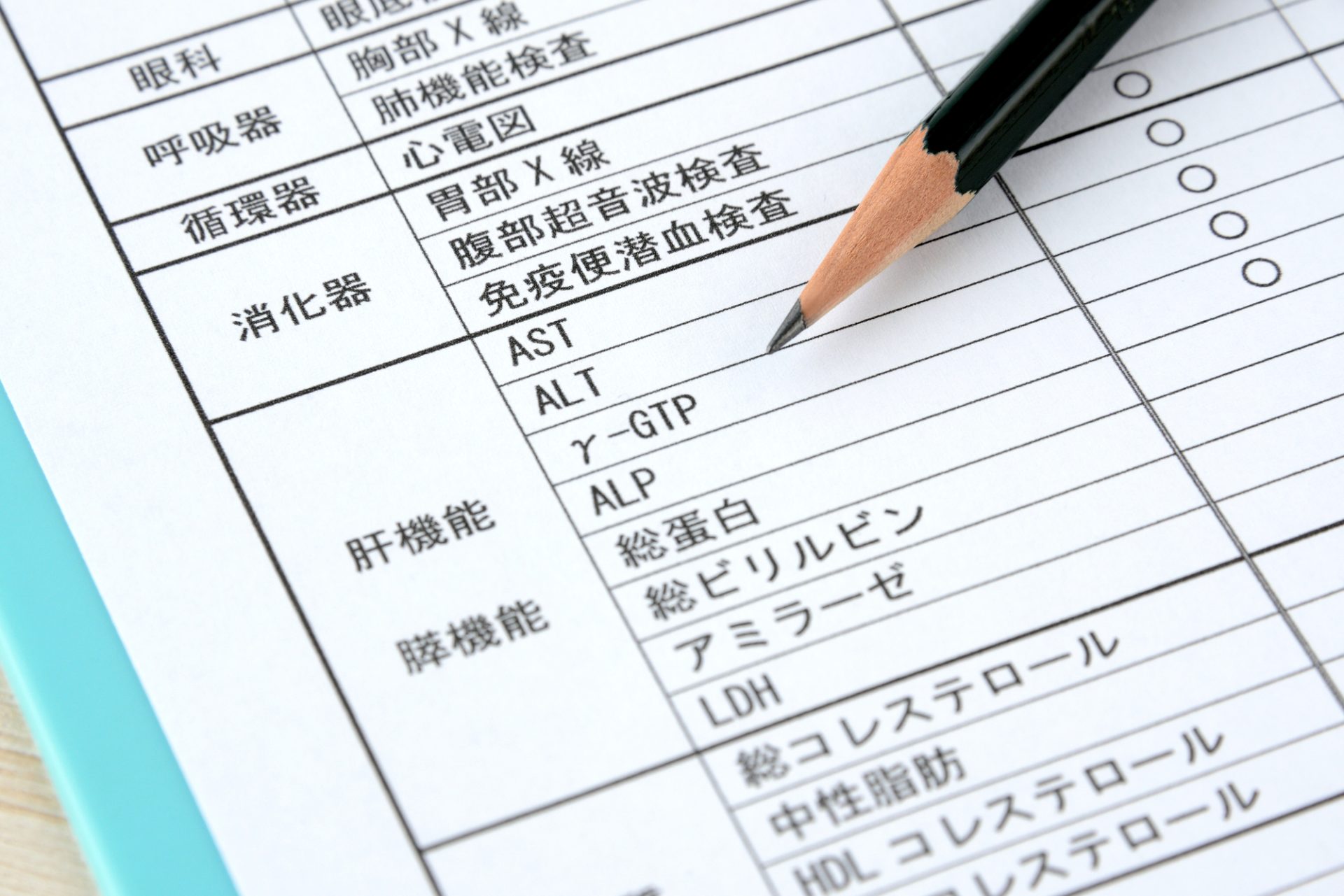 健康診断結果