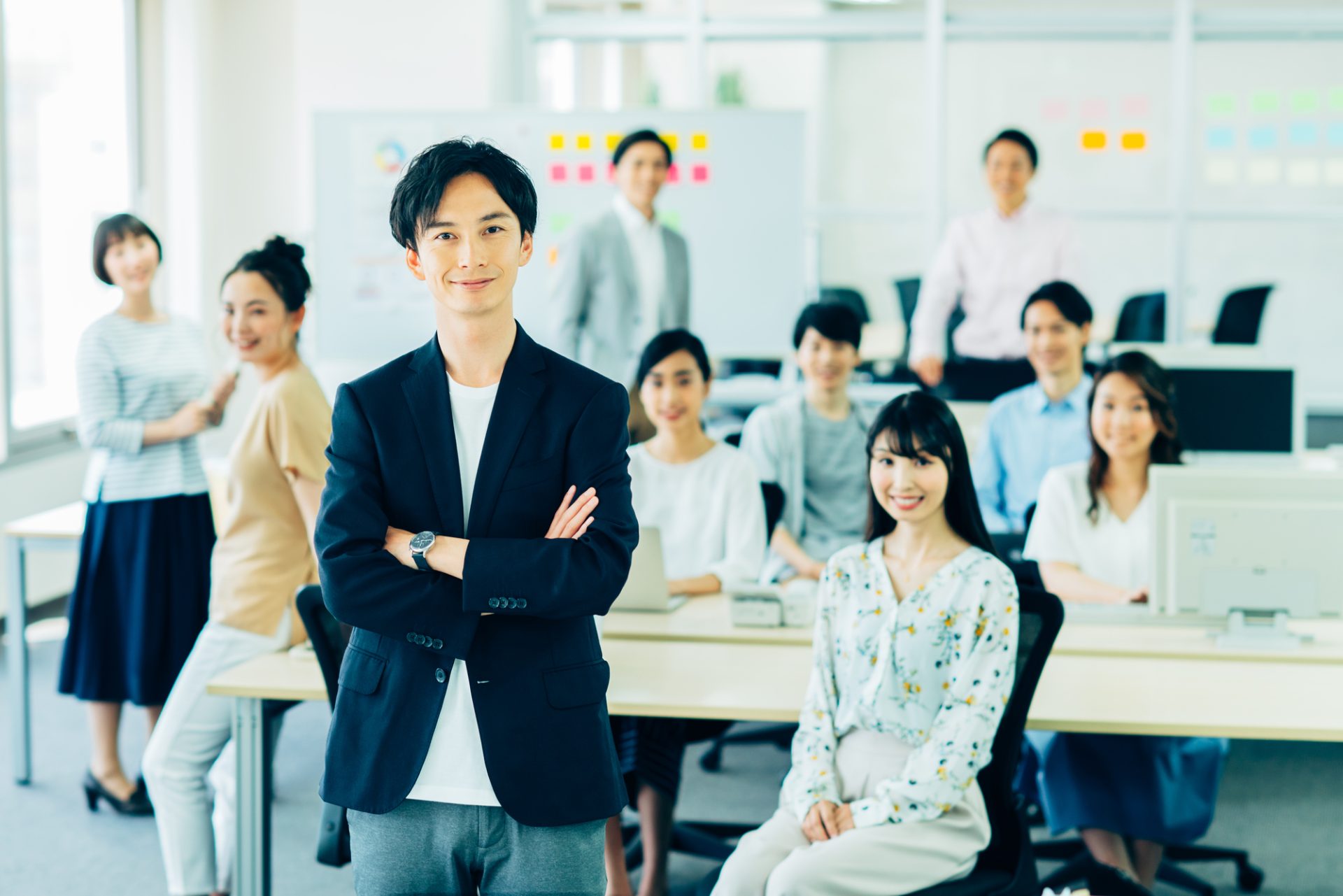 働く人々